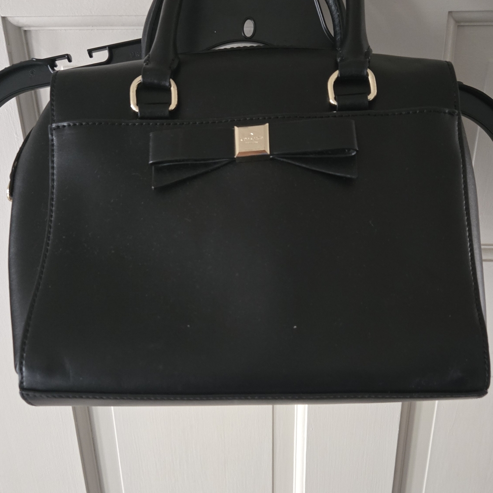 Elegant Kate Spade Black Bow Handbag